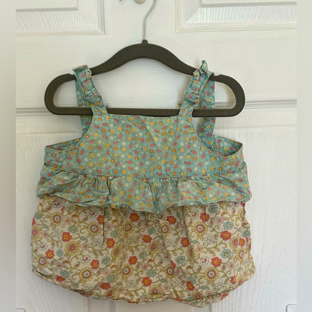 Gymboree floral tank blouse.